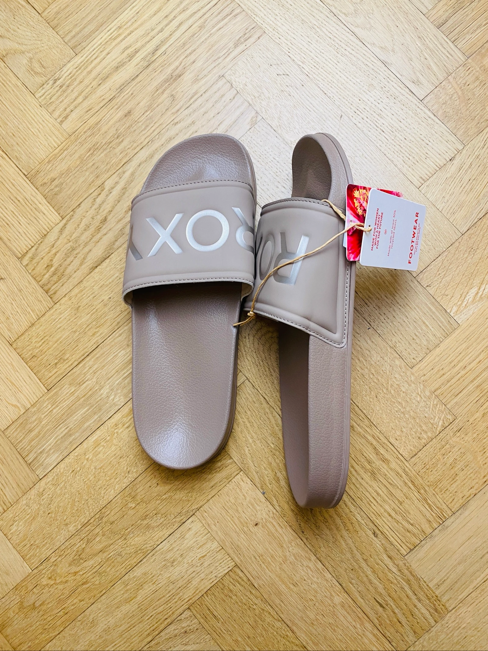 Claquettes sandales Roxy couleur taupe - Taille 42 – photo 4